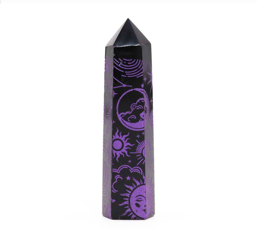 Black Obsidian Point - Mystic Story - Deep Purple 🇬🇧