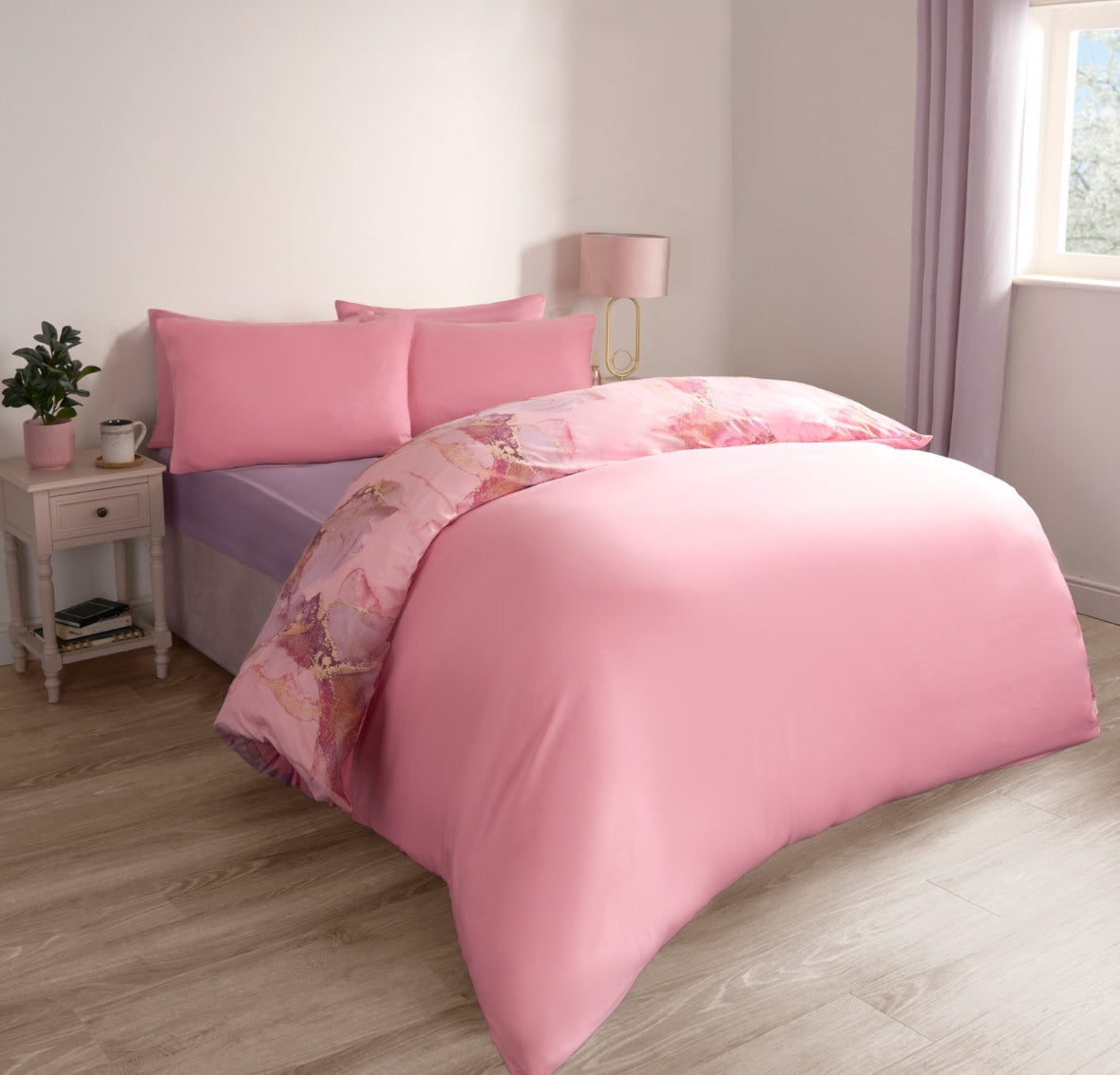 Marble Print Duvet Set- reversible 🇬🇧