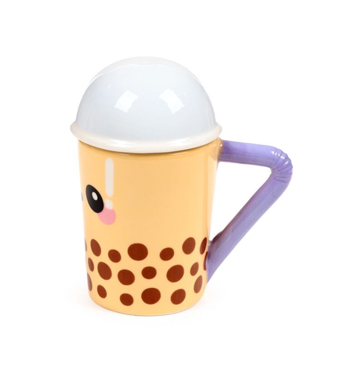 Ceramic Lidded Mug - Boba the Bubble Tea Foodiemals 🇬🇧