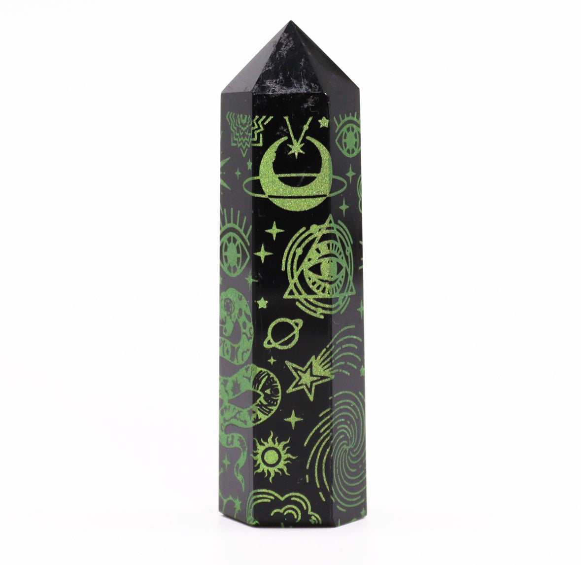 Black Obsidian Point - Mystic Story - Forest Green 🇬🇧