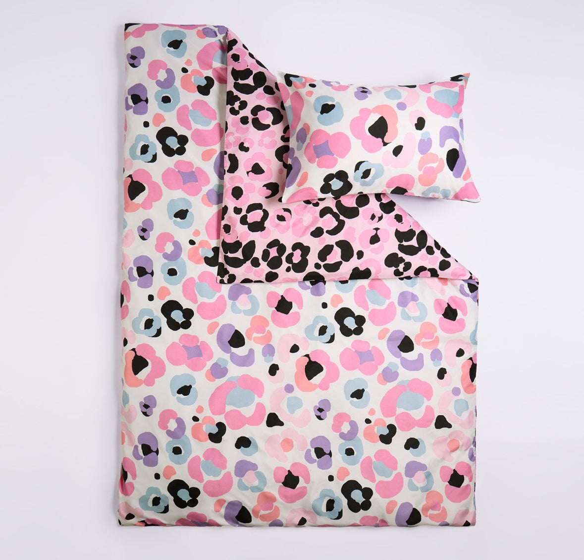 Leopard Print Duvet Cover Set - Pink 🇬🇧