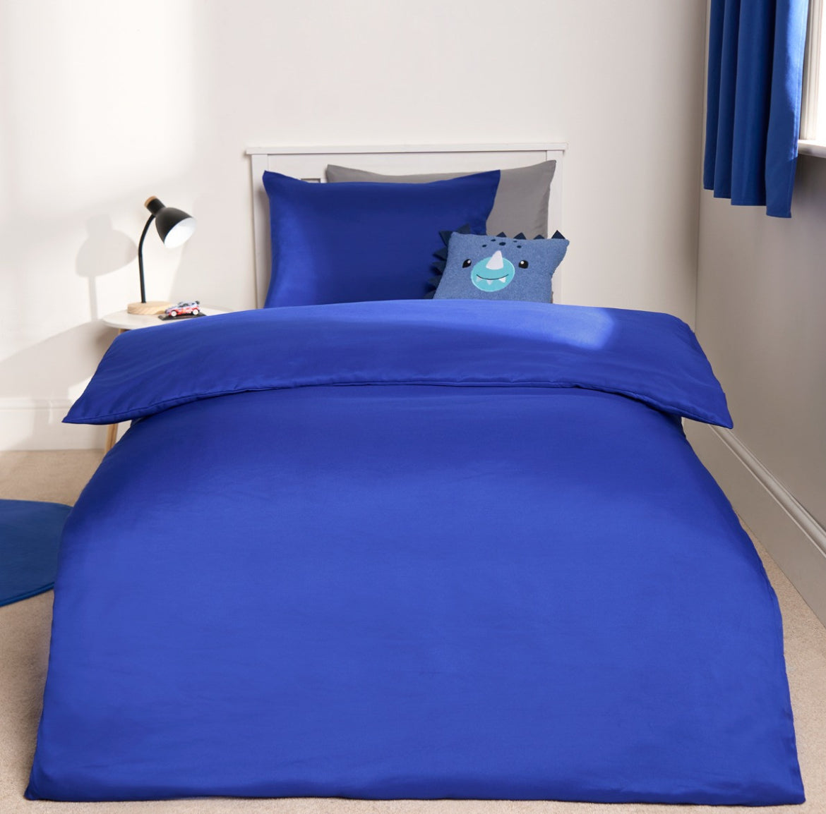 Plain Duvet Cover Set - Bright Blue 🇬🇧