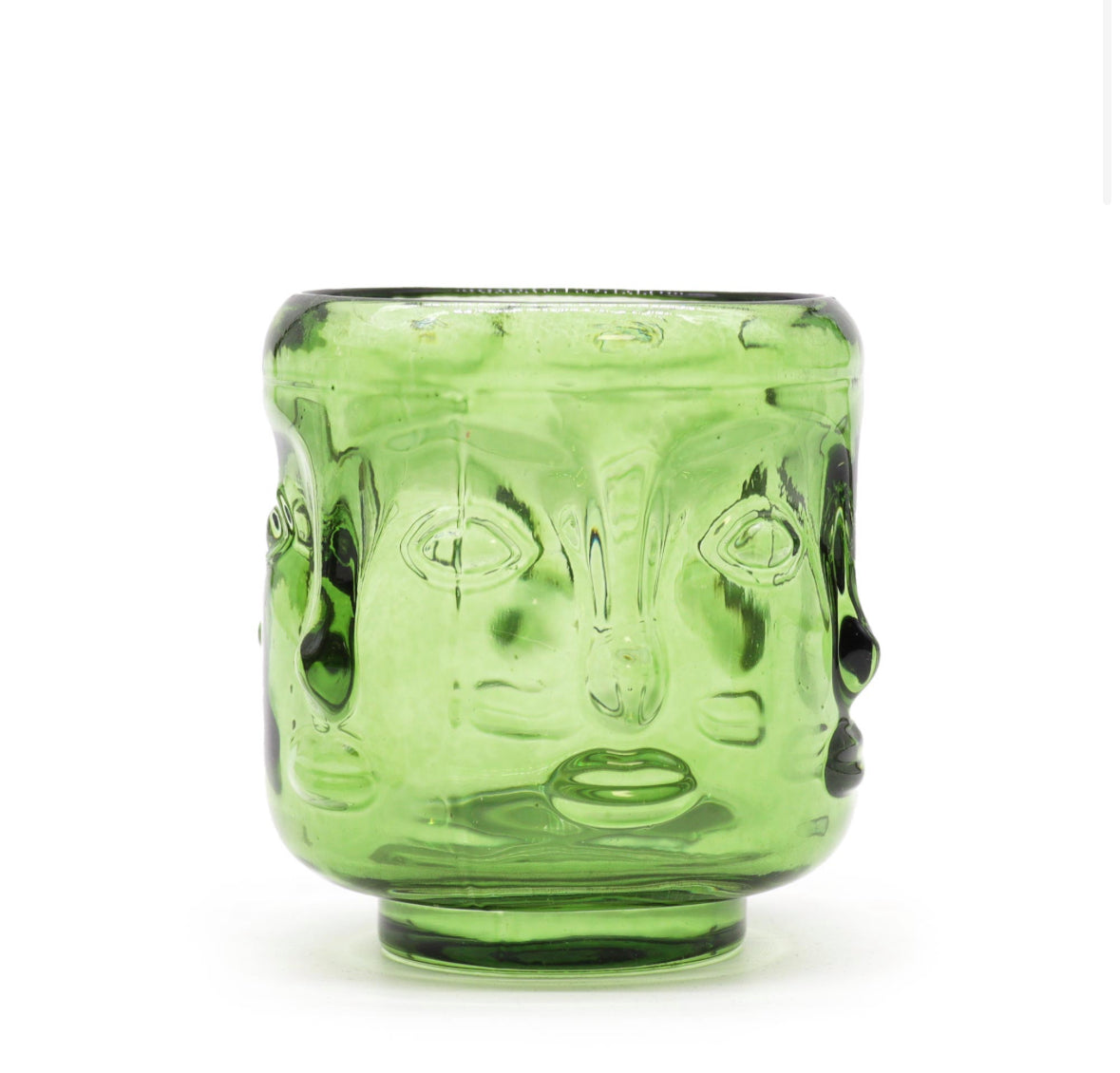 2x Buddha Faces Candle Jar - Garden Jade 🇬🇧