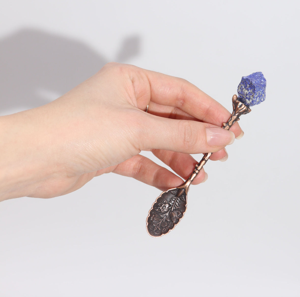 Set of 7 Bronze Gemstone Crystal Witch Spoons 🇬🇧