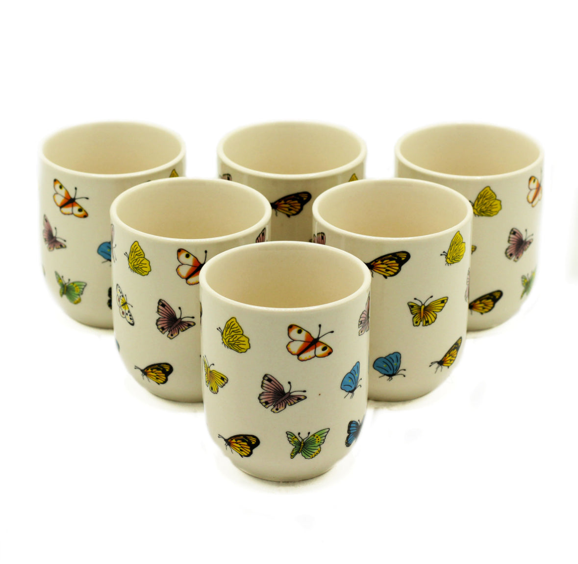 6x Herbal Tea Cups - Butterflies 🇬🇧