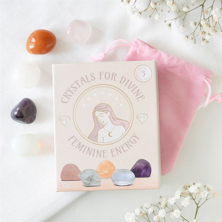 Set of 5 Crystals for Divine Feminine Energy 🇬🇧