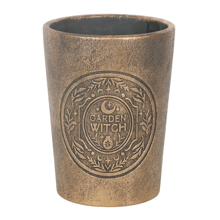 Garden Witch Bronze Effect Terracotta Plant Pot 🇬🇧
