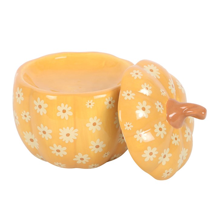 Groovy Floral Pumpkin Oil Burner 🇬🇧