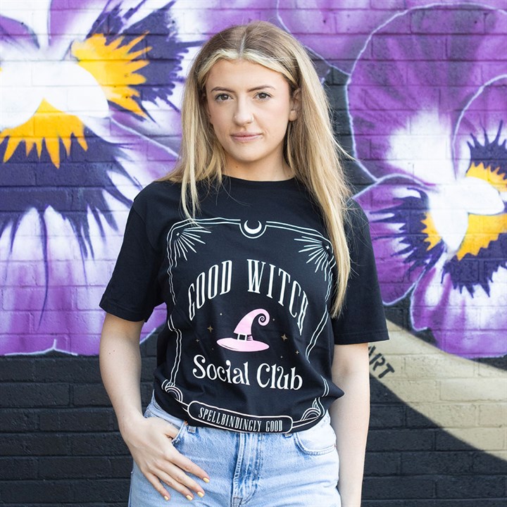 Pink Good Witch Social Club Unisex T-shirt Size XXL 🇬🇧