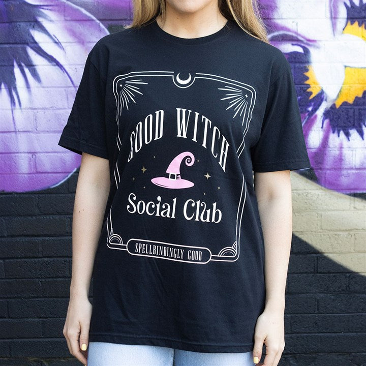 Pink Good Witch Social Club Unisex T-shirt Size XXL 🇬🇧
