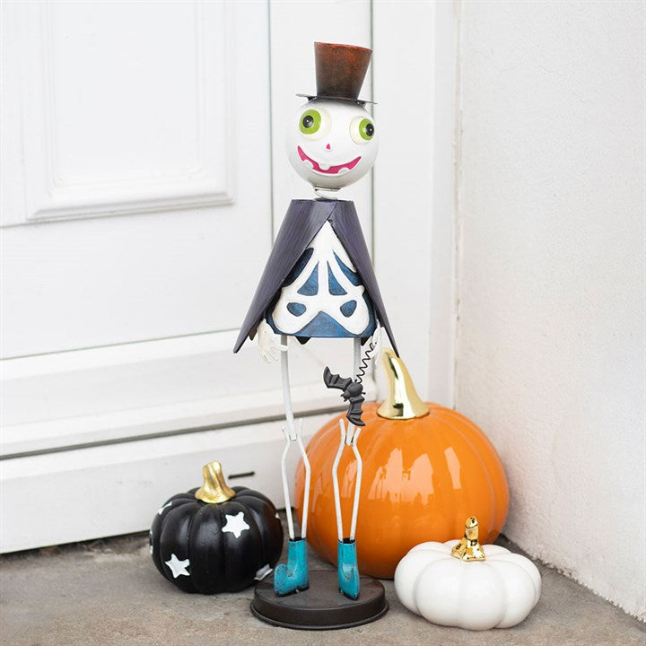 Metal Skeleton Ornament with Top Hat 🇬🇧