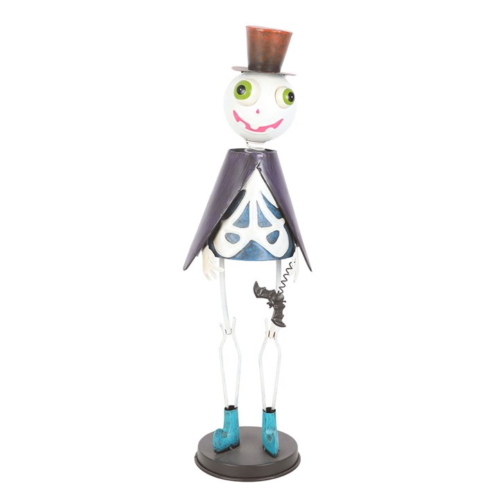 Metal Skeleton Ornament with Top Hat 🇬🇧