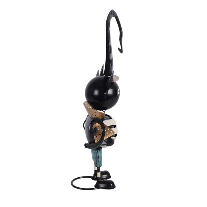 Metal Black Cat Ornament with Witch Hat 🇬🇧