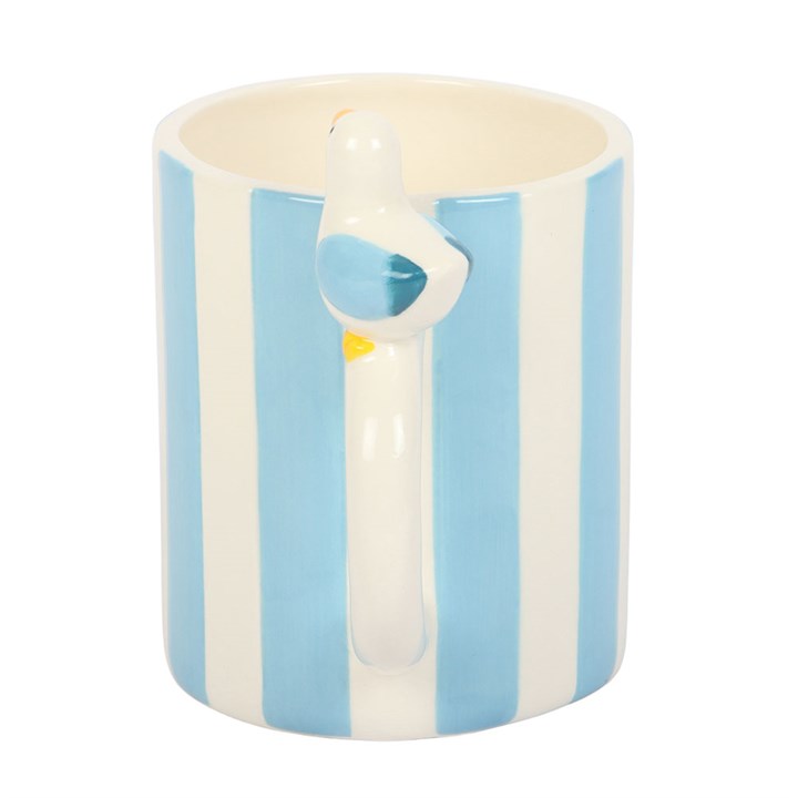 Striped Mug with Seagull 🇬🇧