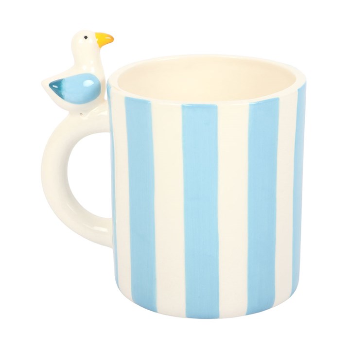 Striped Mug with Seagull 🇬🇧