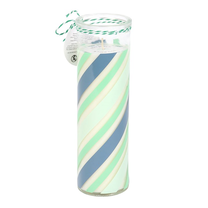Candy Stripe Peppermint Tube Candle 🇬🇧