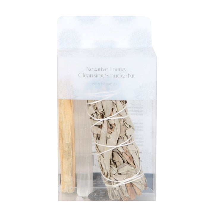 Negative Energy Smudge Kit with Hematite 🇬🇧