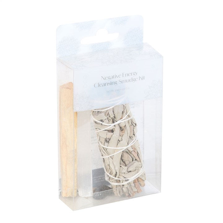 Negative Energy Smudge Kit with Hematite 🇬🇧