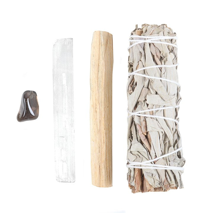 Negative Energy Smudge Kit with Hematite 🇬🇧
