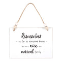 Nice And Normal Family Hanging Sign 🇬🇧