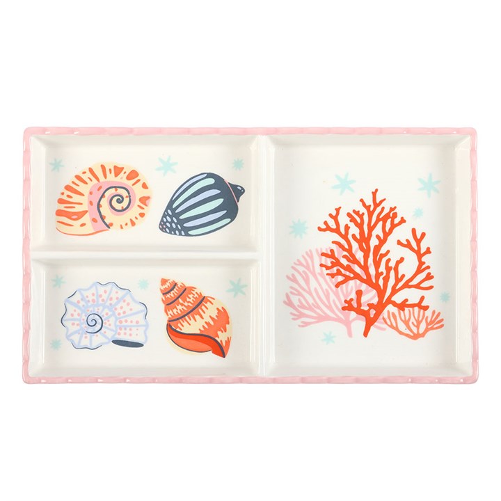 Pastel Shell and Coral Trinket Tray 🇬🇧