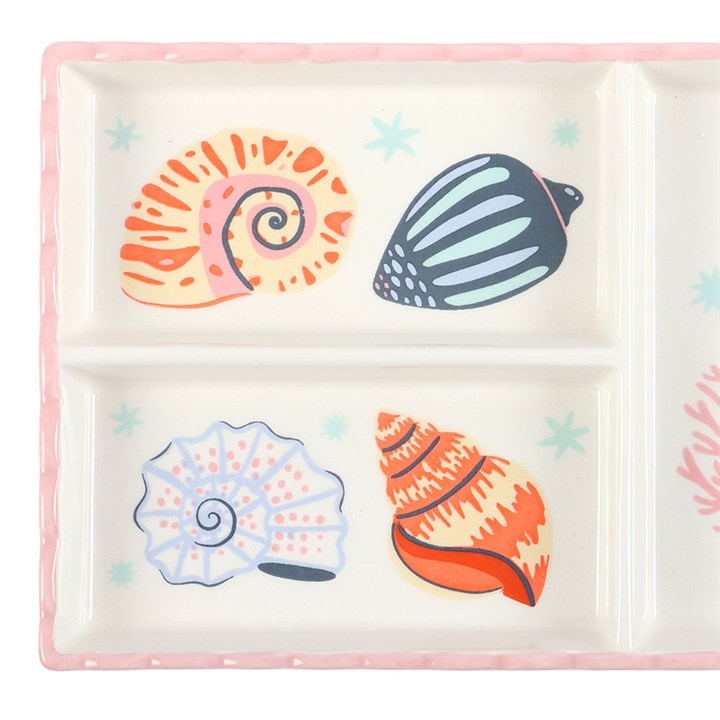 Pastel Shell and Coral Trinket Tray 🇬🇧