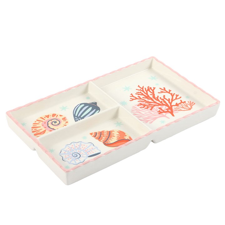 Pastel Shell and Coral Trinket Tray 🇬🇧