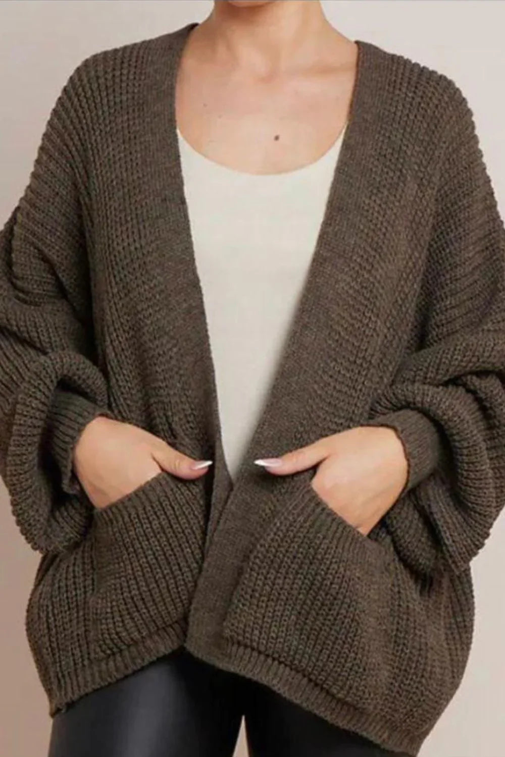 Crop Balloon Pocket Cardigan 🇬🇧