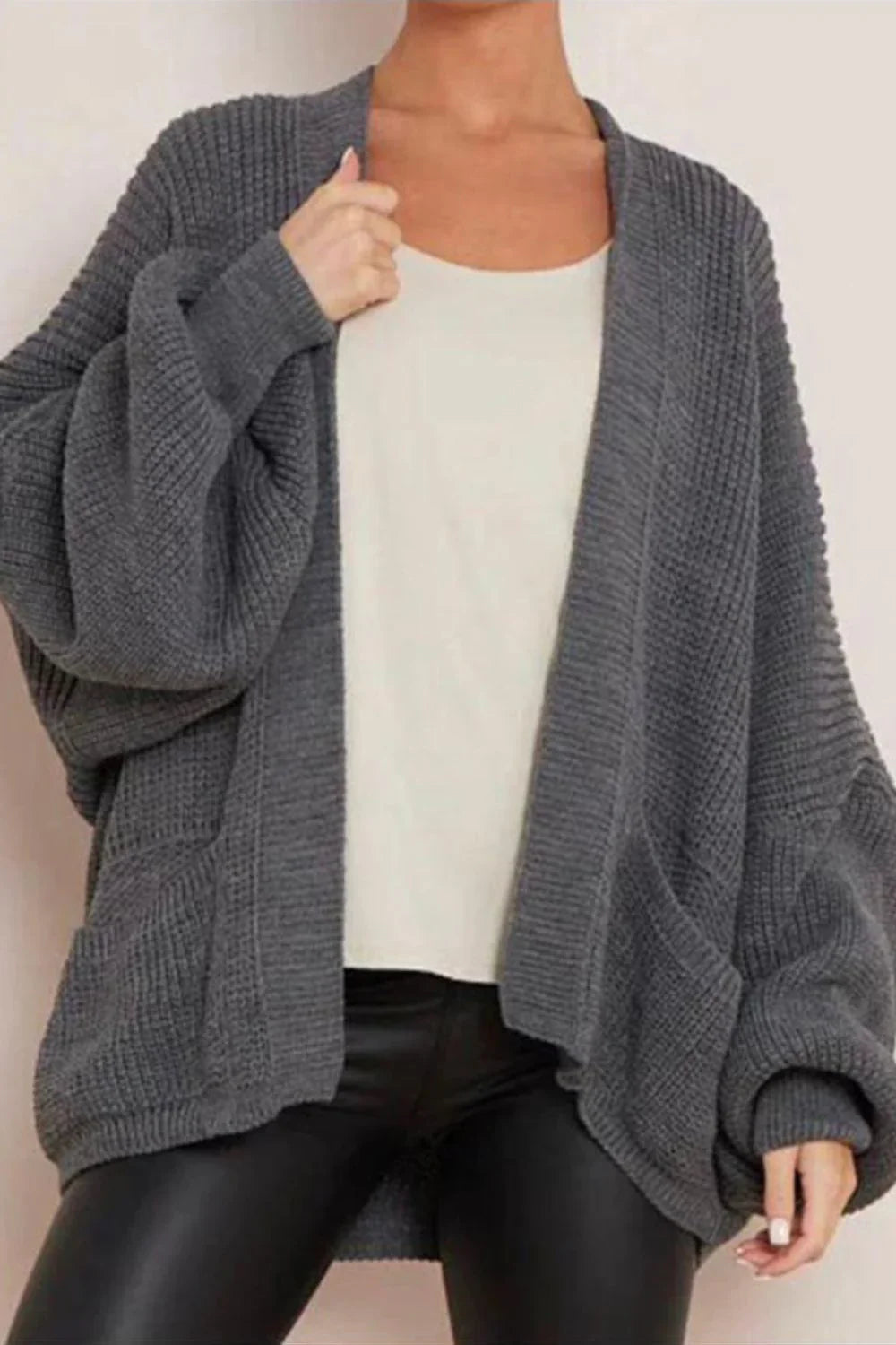 Crop Balloon Pocket Cardigan 🇬🇧