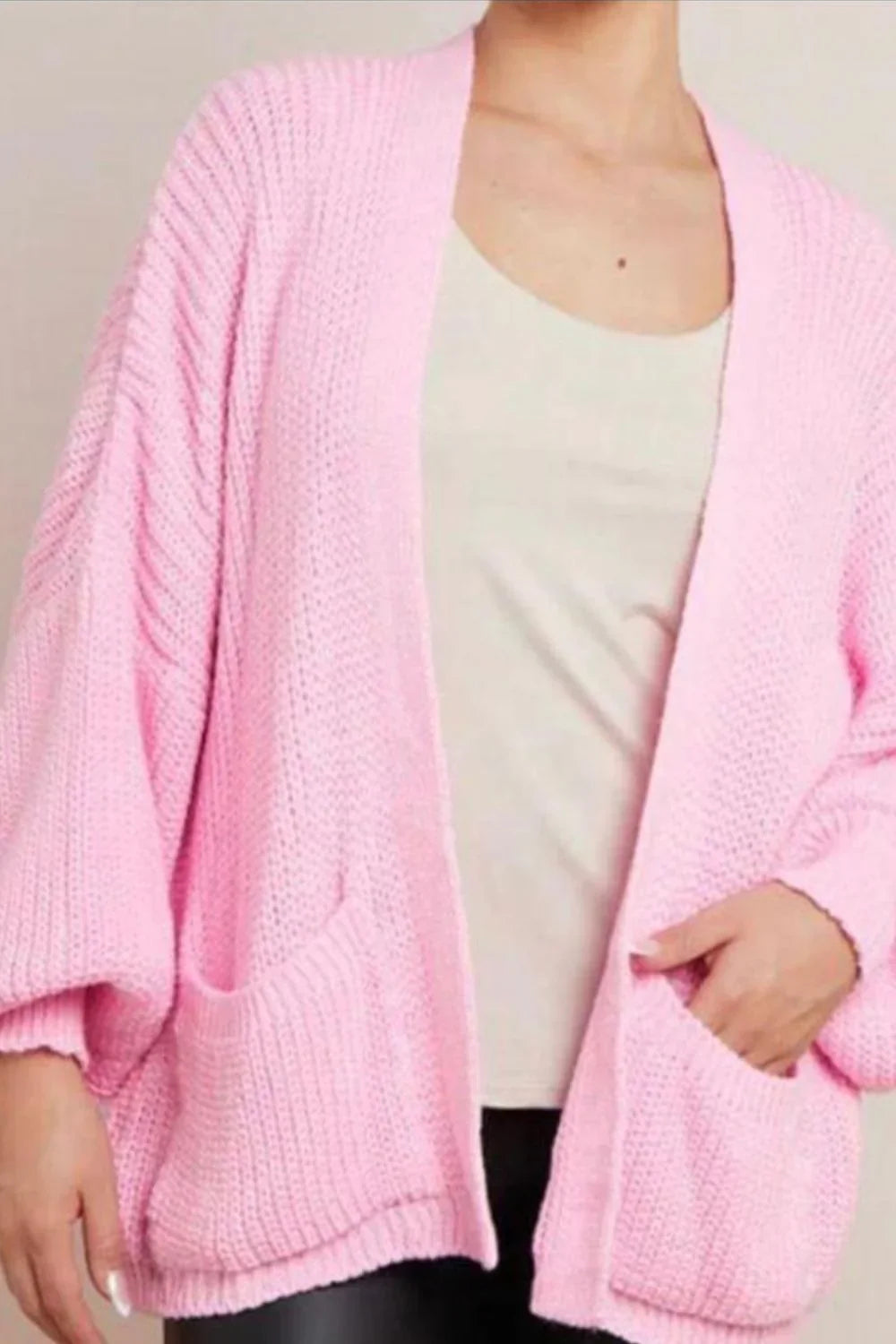 Crop Balloon Pocket Cardigan 🇬🇧