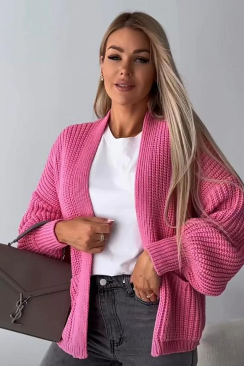 Crop Balloon Pocket Cardigan 🇬🇧