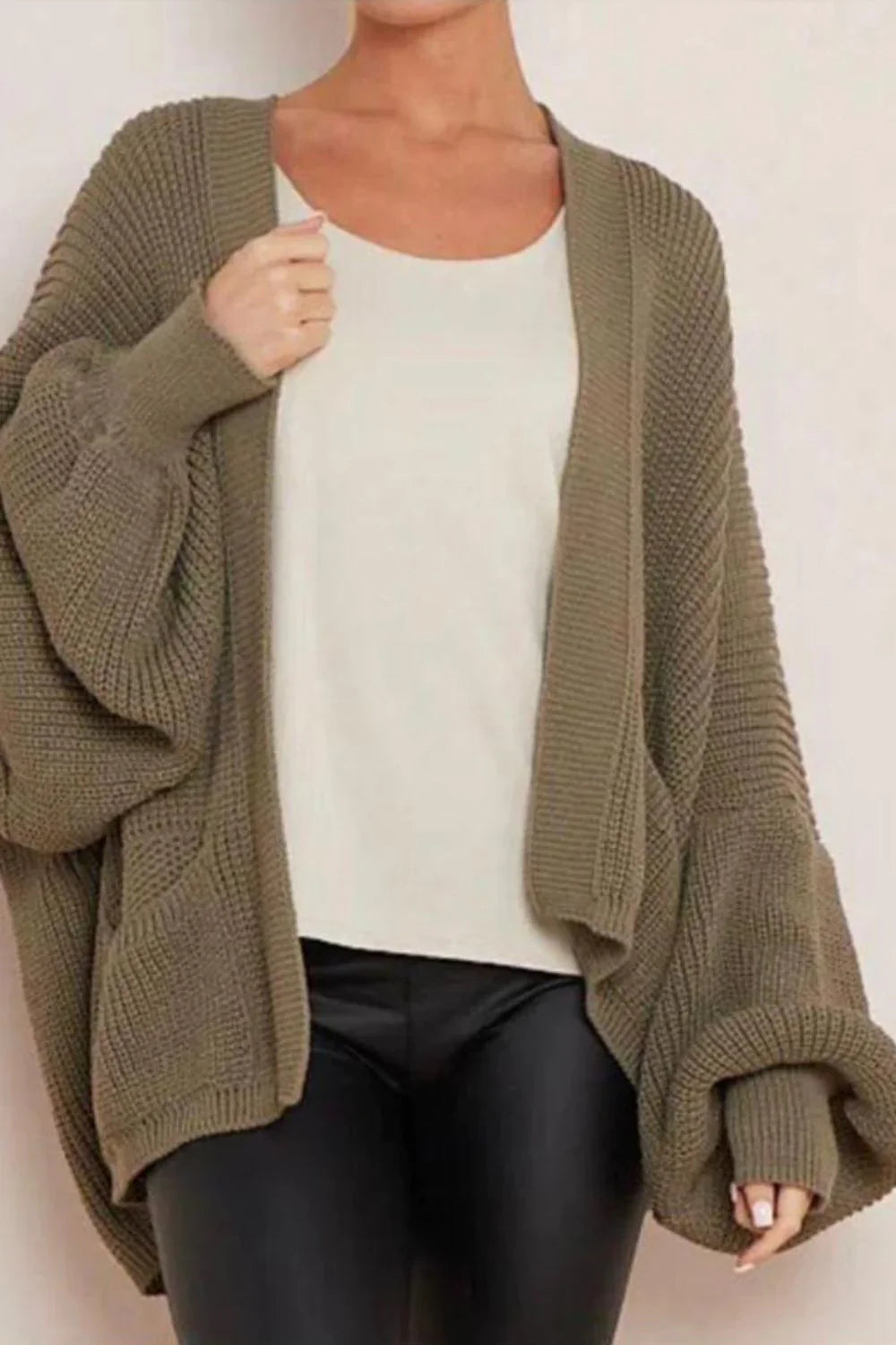 Crop Balloon Pocket Cardigan 🇬🇧