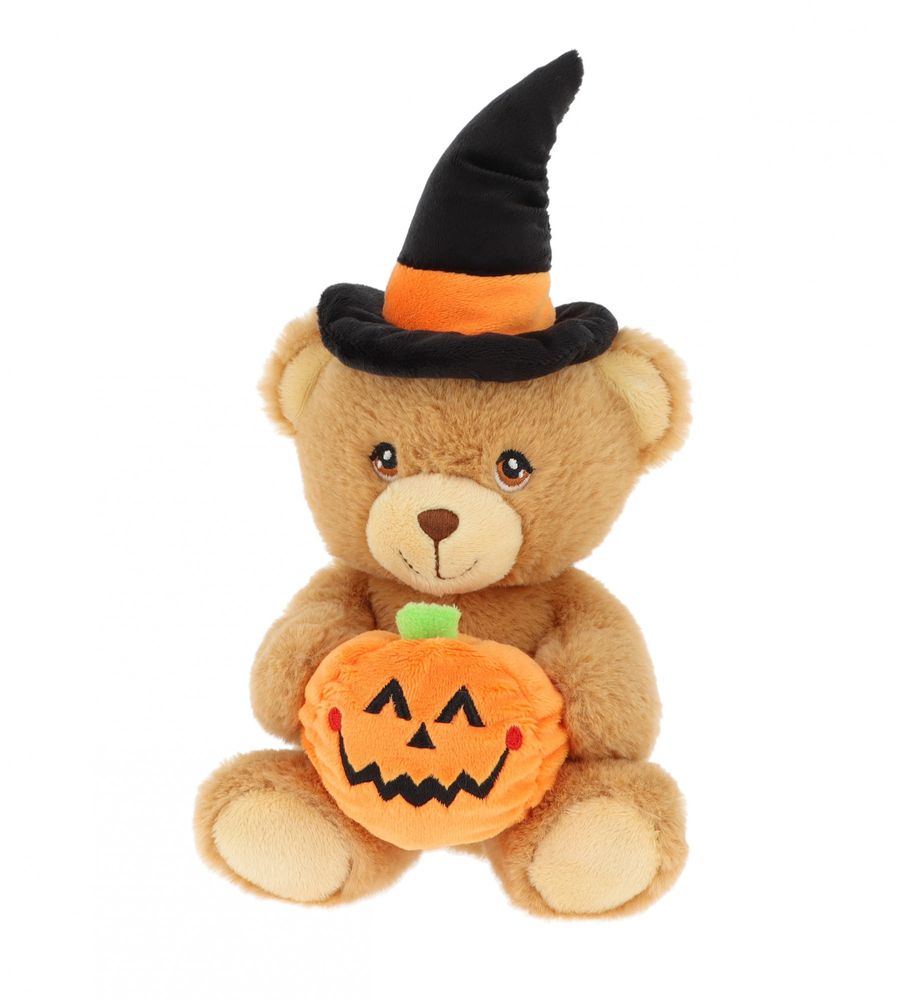 Keeleco Bear with Witch Hat & Pumpkin (15cm) 🇬🇧