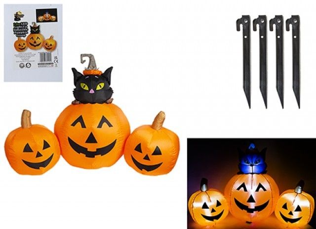 Inflatable Pumpkin Group with Lights 🇬🇧