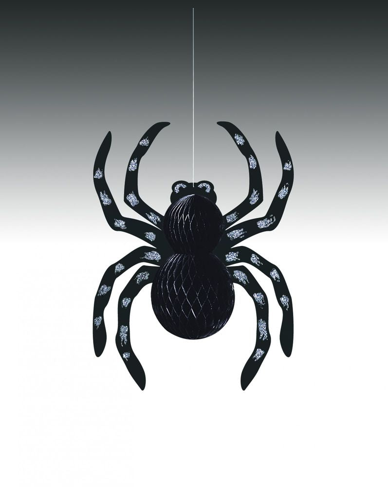 Hanging Glitter Spider Decoration (14 Inch) 🇬🇧