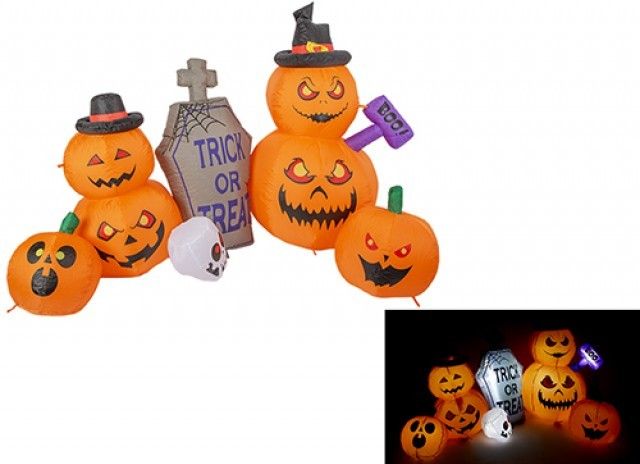 Inflatable Pumpkin Graveyard (8ft) 🇬🇧