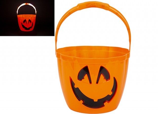 Pumpkin Bucket with Light Up Handle 🇬🇧