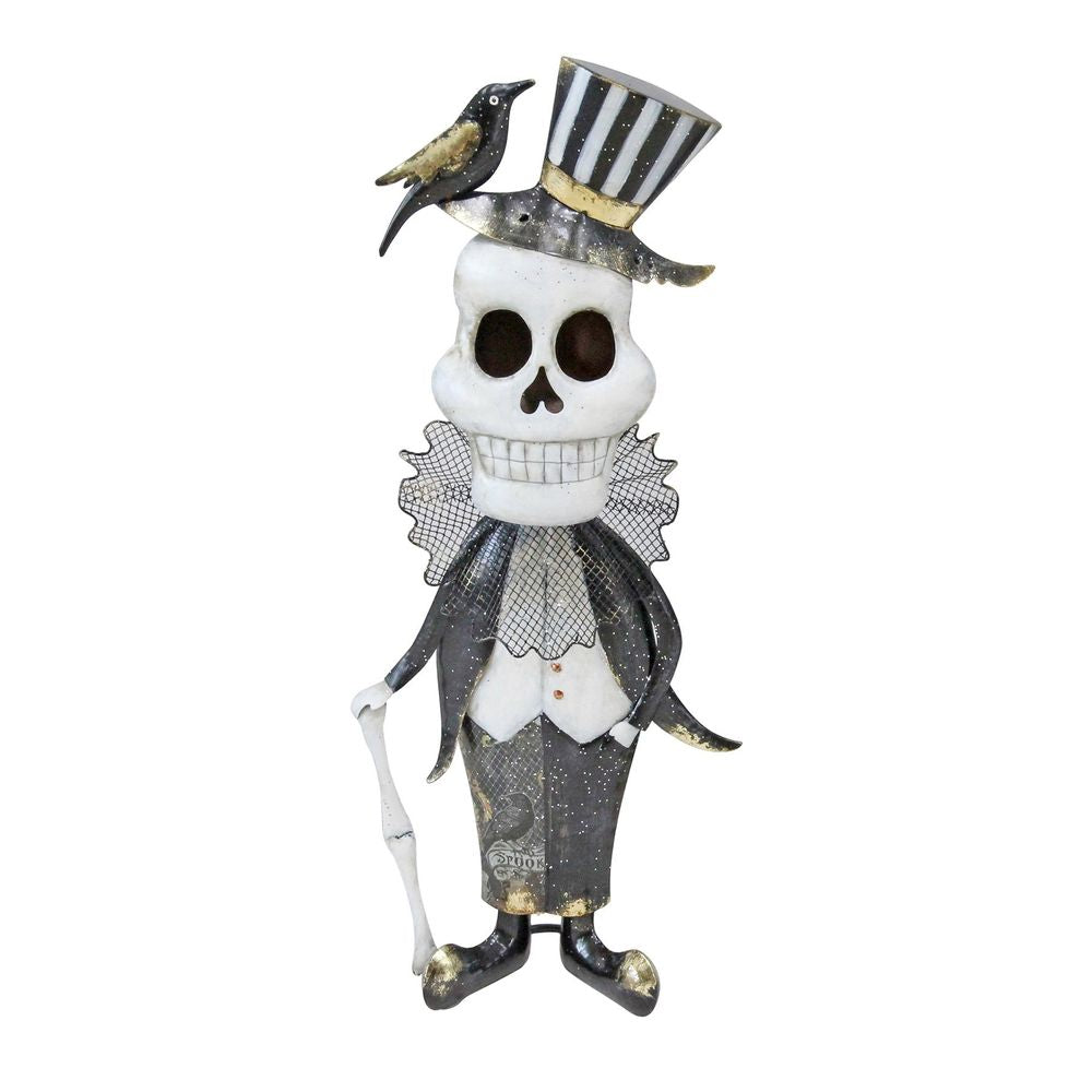 Halloween Metal Skeleton with Crow (56cm) 🇬🇧
