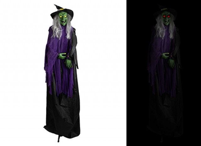 Animated Skeleton Ghost or witch  (72 Inch) 🇬🇧