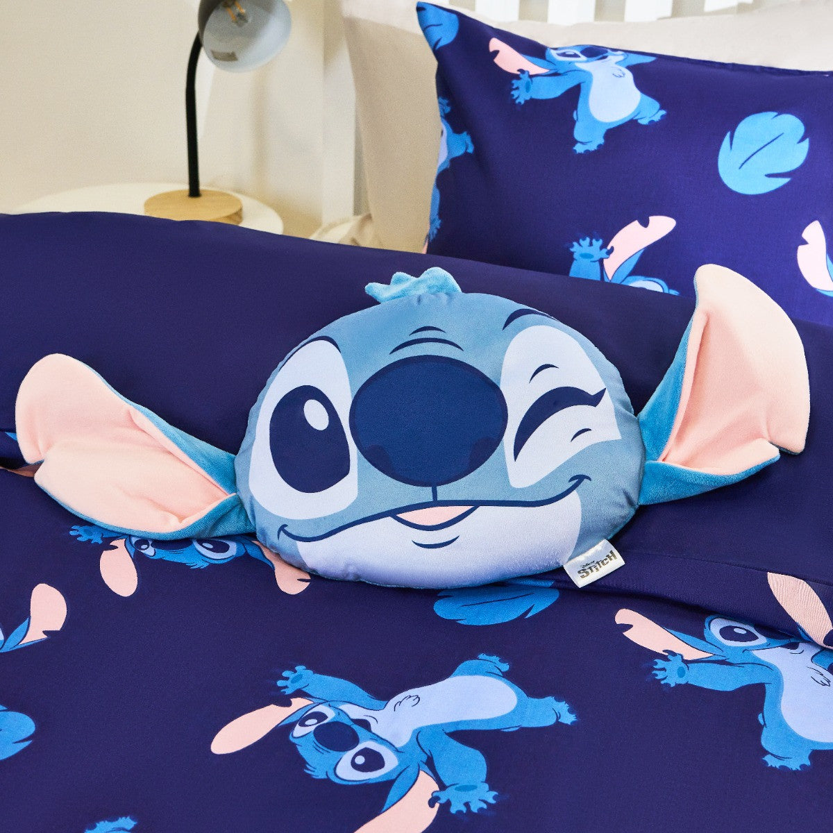 Stitch Shaped Cushion - Blue 🇬🇧