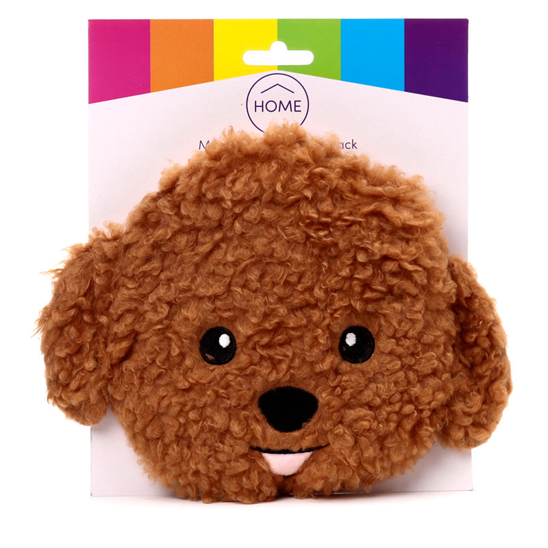 Microwavable Plush Lavender Heat Pack - Cavapoo Fluffy Dog Head 🇬🇧