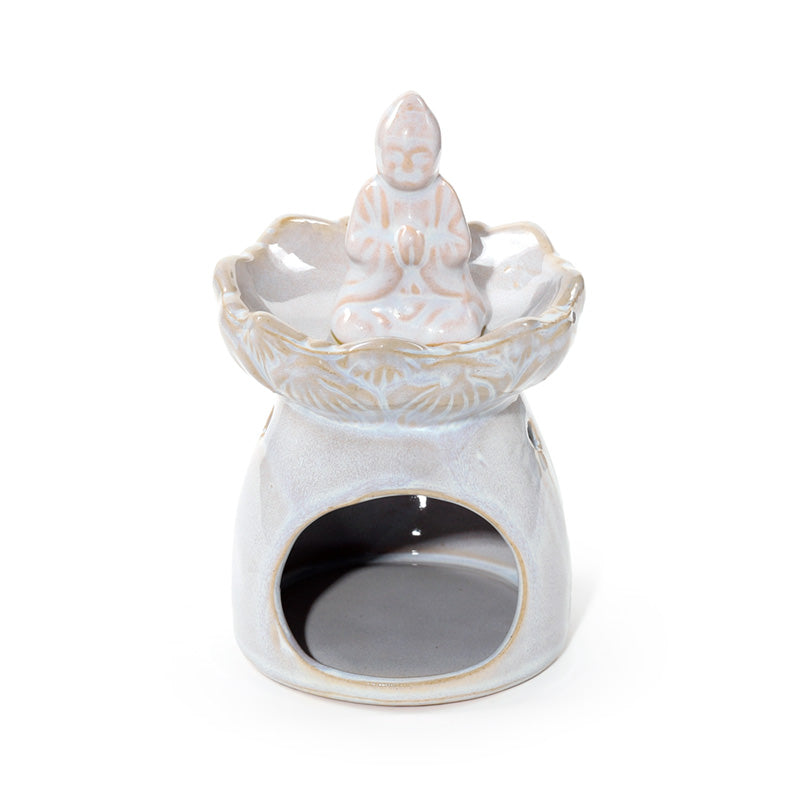 Porcelain Oil Burner - Eden Thai Buddha Lotus Flower 🇬🇧