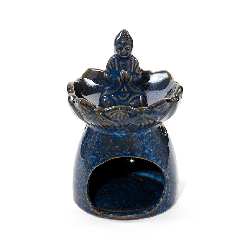 Porcelain Oil Burner - Eden Thai Buddha Lotus Flower 🇬🇧