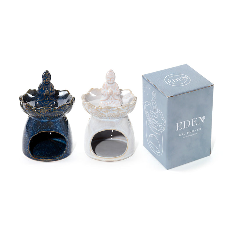 Porcelain Oil Burner - Eden Thai Buddha Lotus Flower 🇬🇧