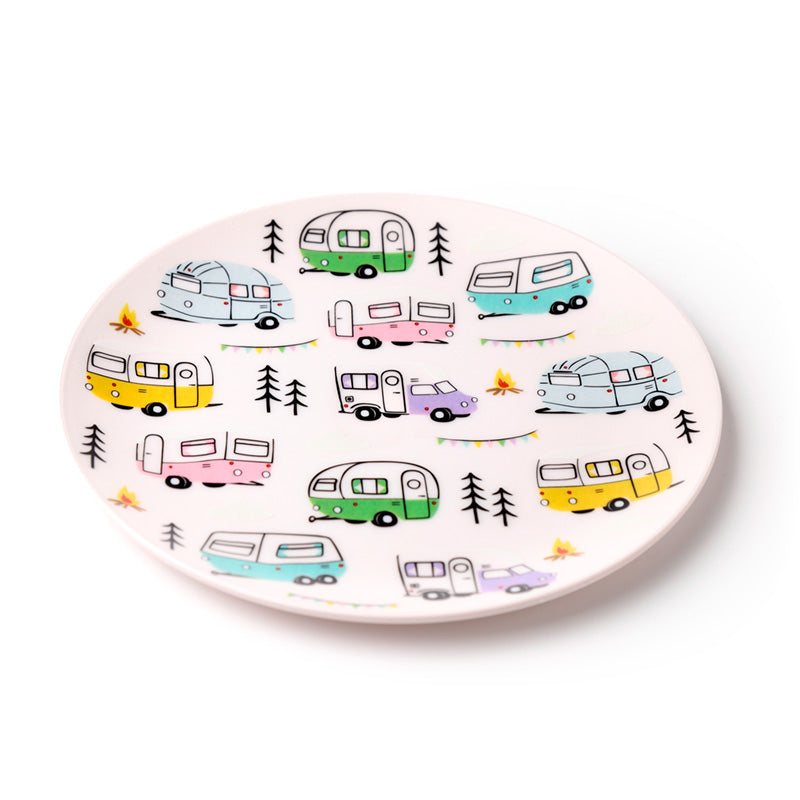 Recycled RPET Set of 4 Picnic Plates - Wildwood Caravan 🇬🇧
