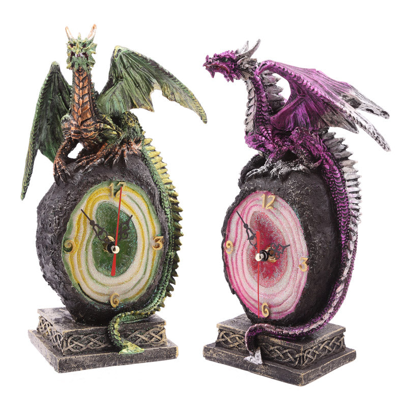 Crystal Geode Dark Legends Dragon Clock 🇨🇳