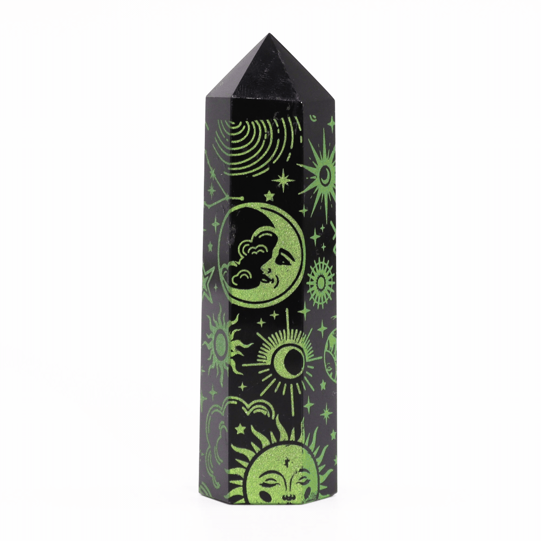 Black Obsidian Point - Mystic Story - Forest Green 🇬🇧