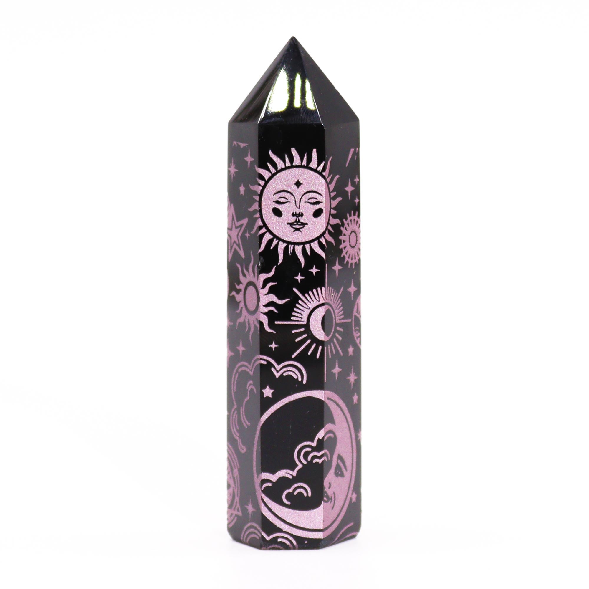 Black Obsidian Point - Mystic Story - Rose Pink 🇬🇧