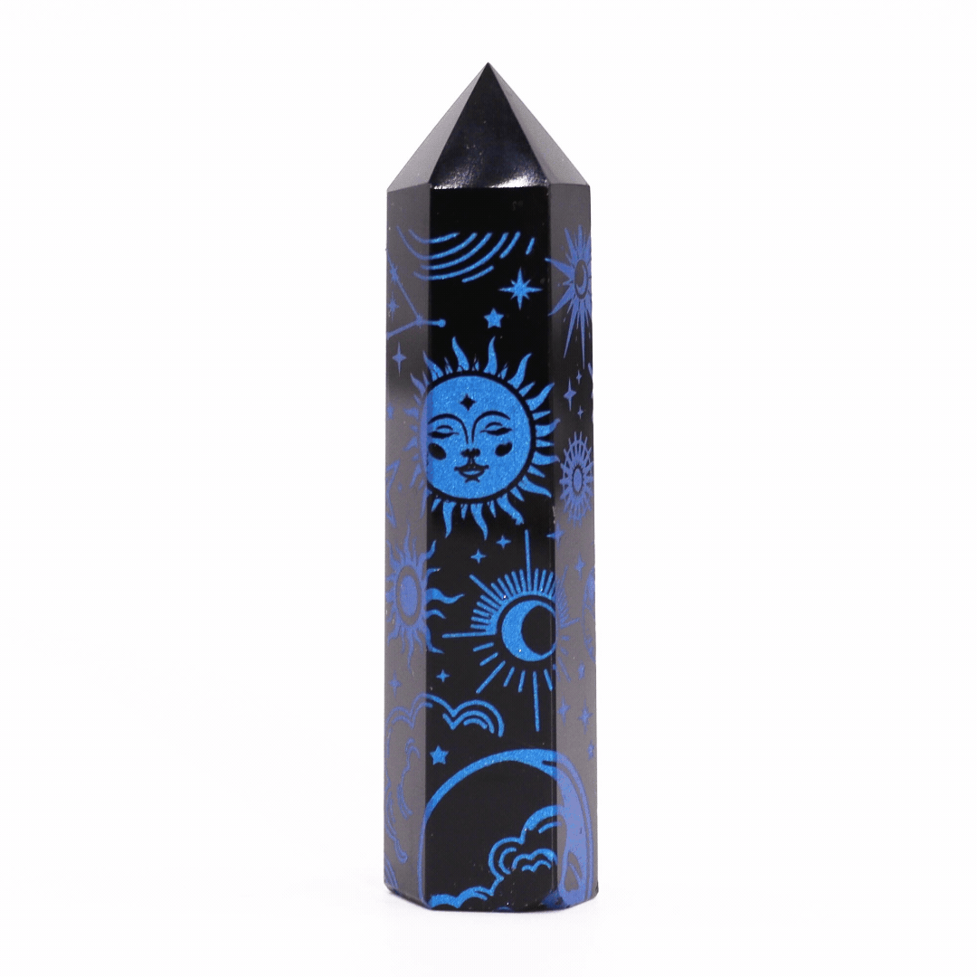 Black Obsidian Point - Mystic Story - Midnight Blue 🇬🇧