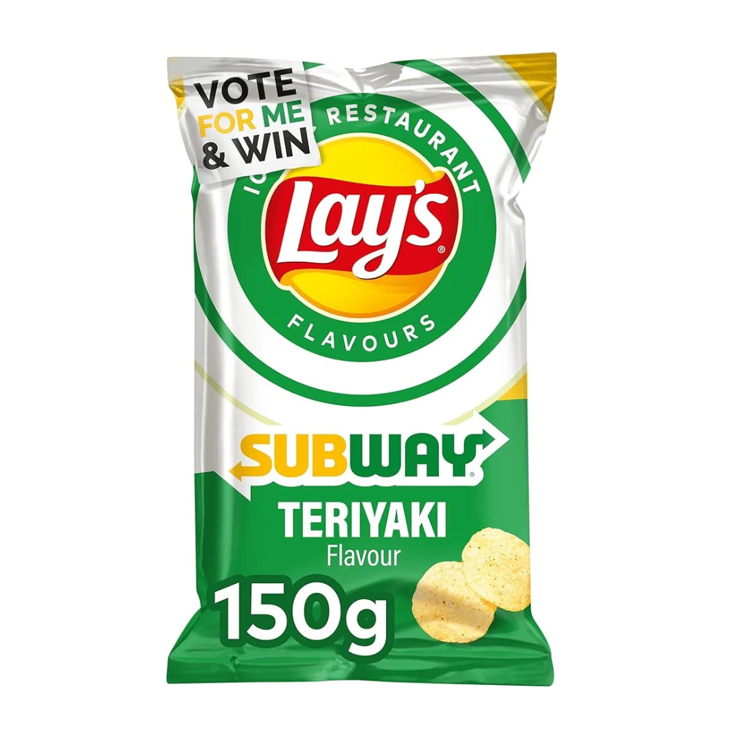 Lays Subway Teriyaki Crisps 9x150g 🇬🇧